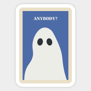 Sad Ghost Anybody Sticker